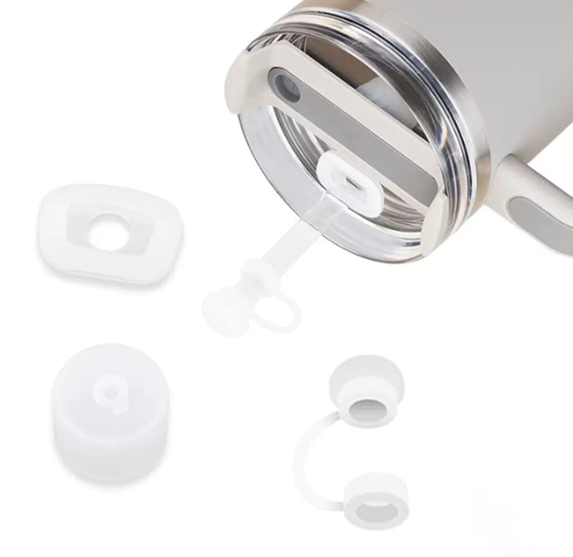Spill Stopper Set for Stanley Cup 2.0 40oz 30oz, Accessories Including Straw Cover Cap