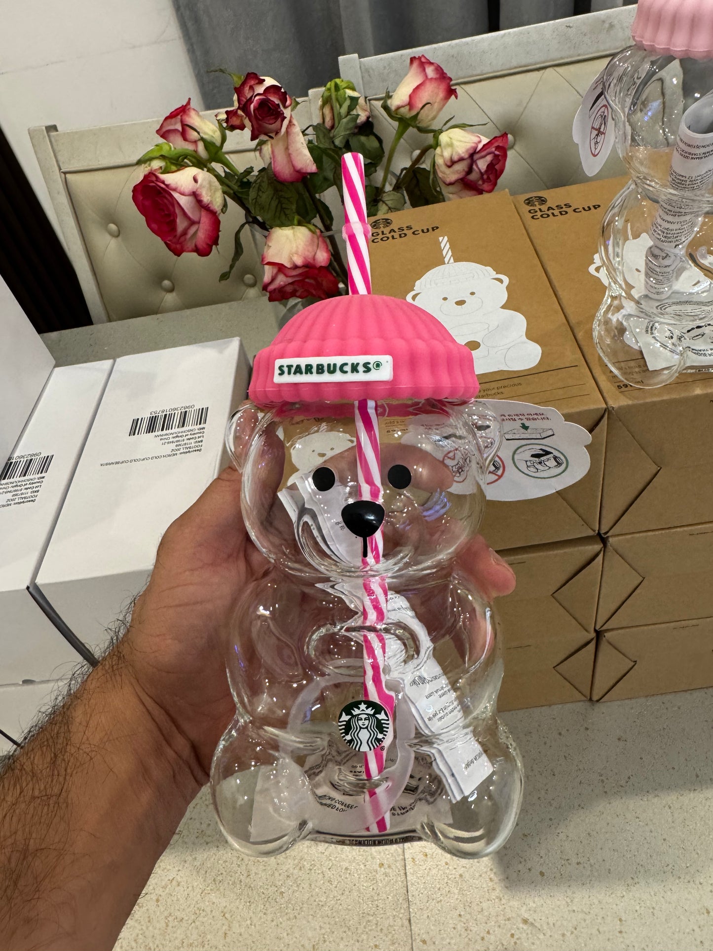 Starbucks 2026 Japan  Exclusive Bear Manager Pop-up Store Bear Cup
