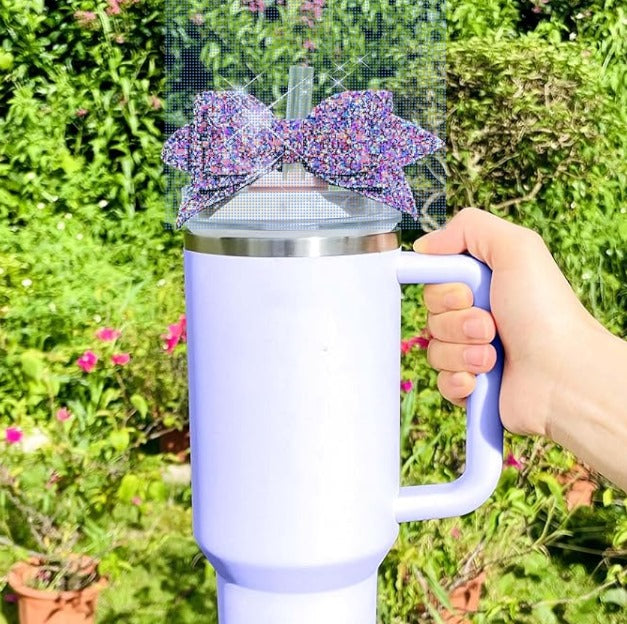 Tumbler Bow Straw Decor for Stanley Cup Accessories