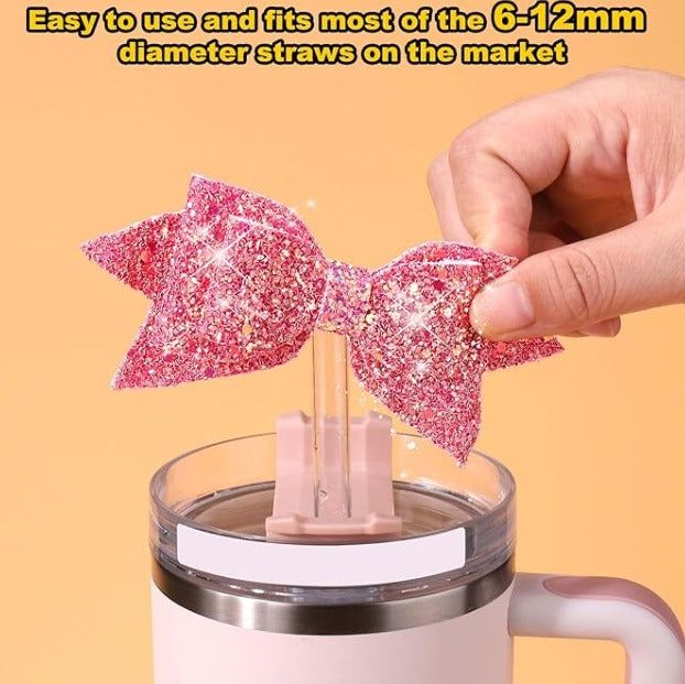 Tumbler Bow Straw Decor for Stanley Cup Accessories