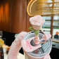 Starbucks China 2026 Rose Garden SS Straw Tumbler 30oz w/ Mini Cup Charm set