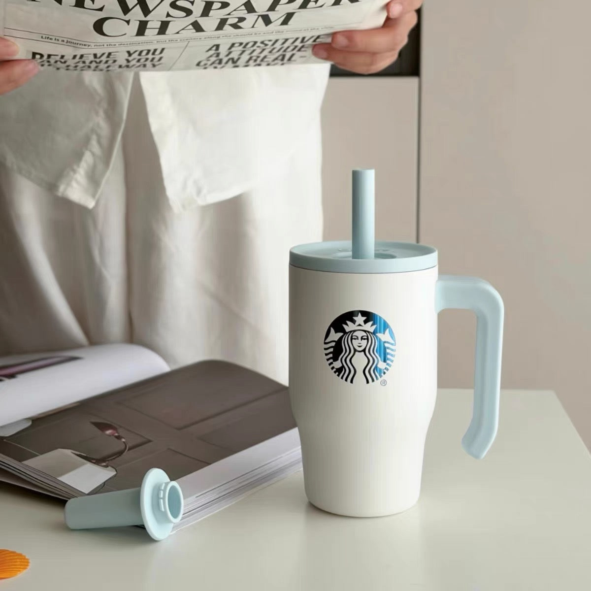 Starbucks 2026 Underwater Fantasy Series 19oz SS straw cup with handle