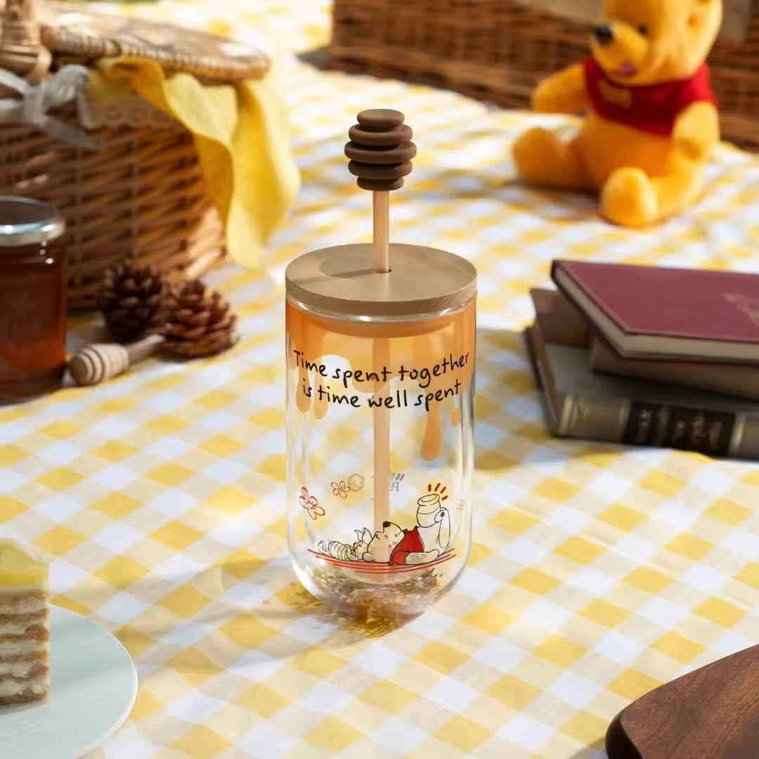 Winnie the Pooh 16oz Double Wall Piglet Glass Cold Cup
