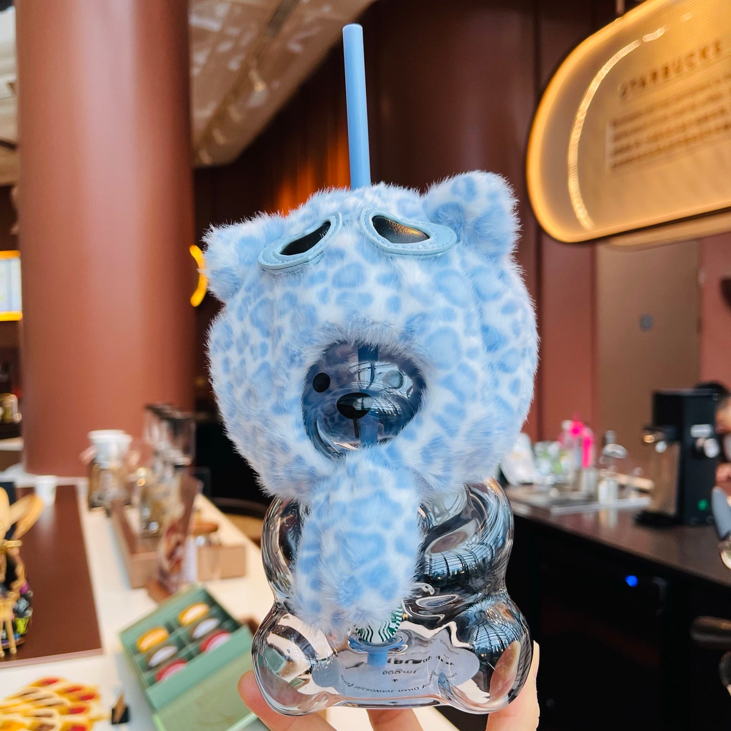 2026 Starbucks Leopard Print Series Bearista Bear Glass China Collection
