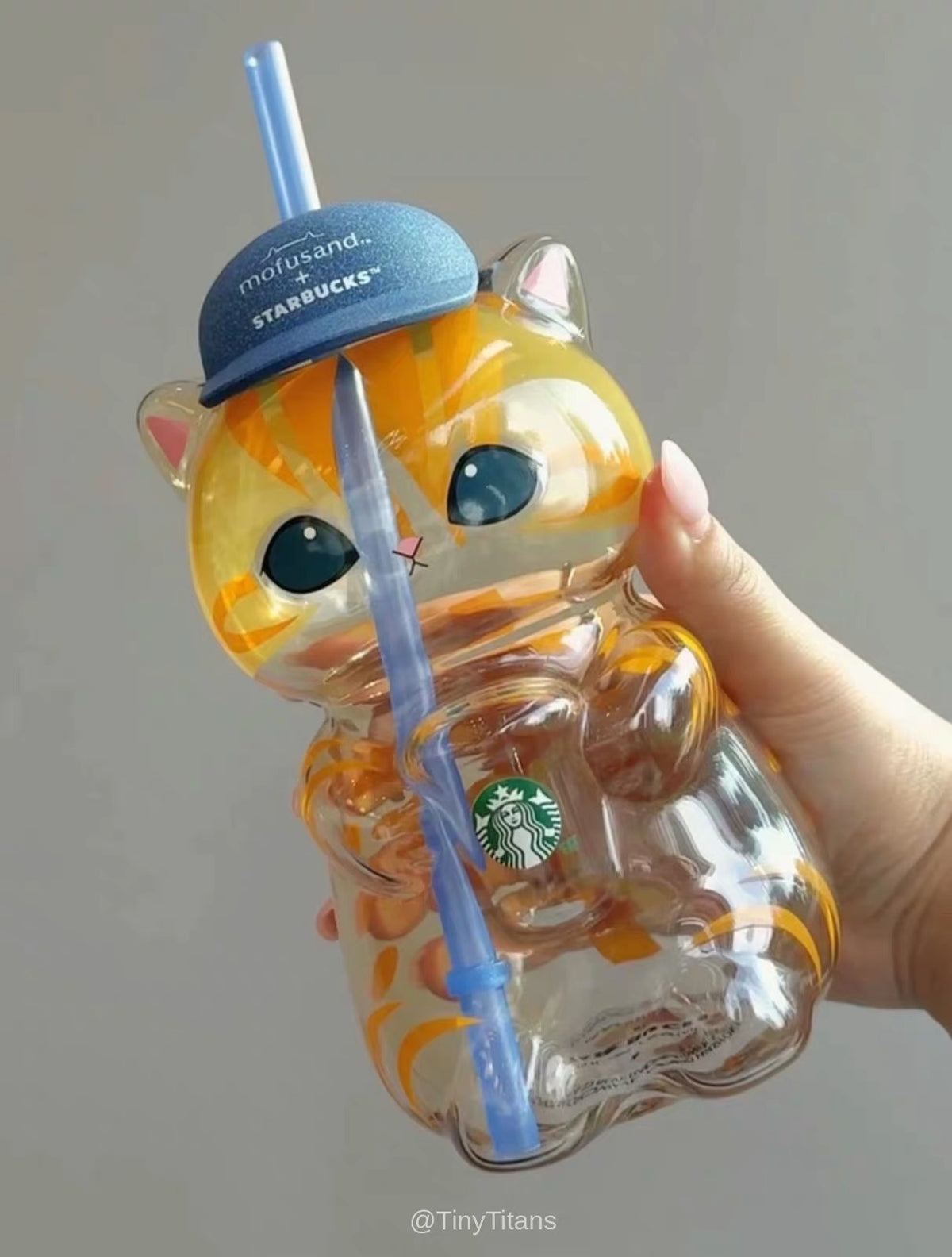 Starbucks Singapore x Mofusand 2026 Collection Cat Shaped Glass Cup