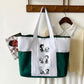 Starbucks Snoopy Tote Bag Shoulder Bag WHITE/GREEN