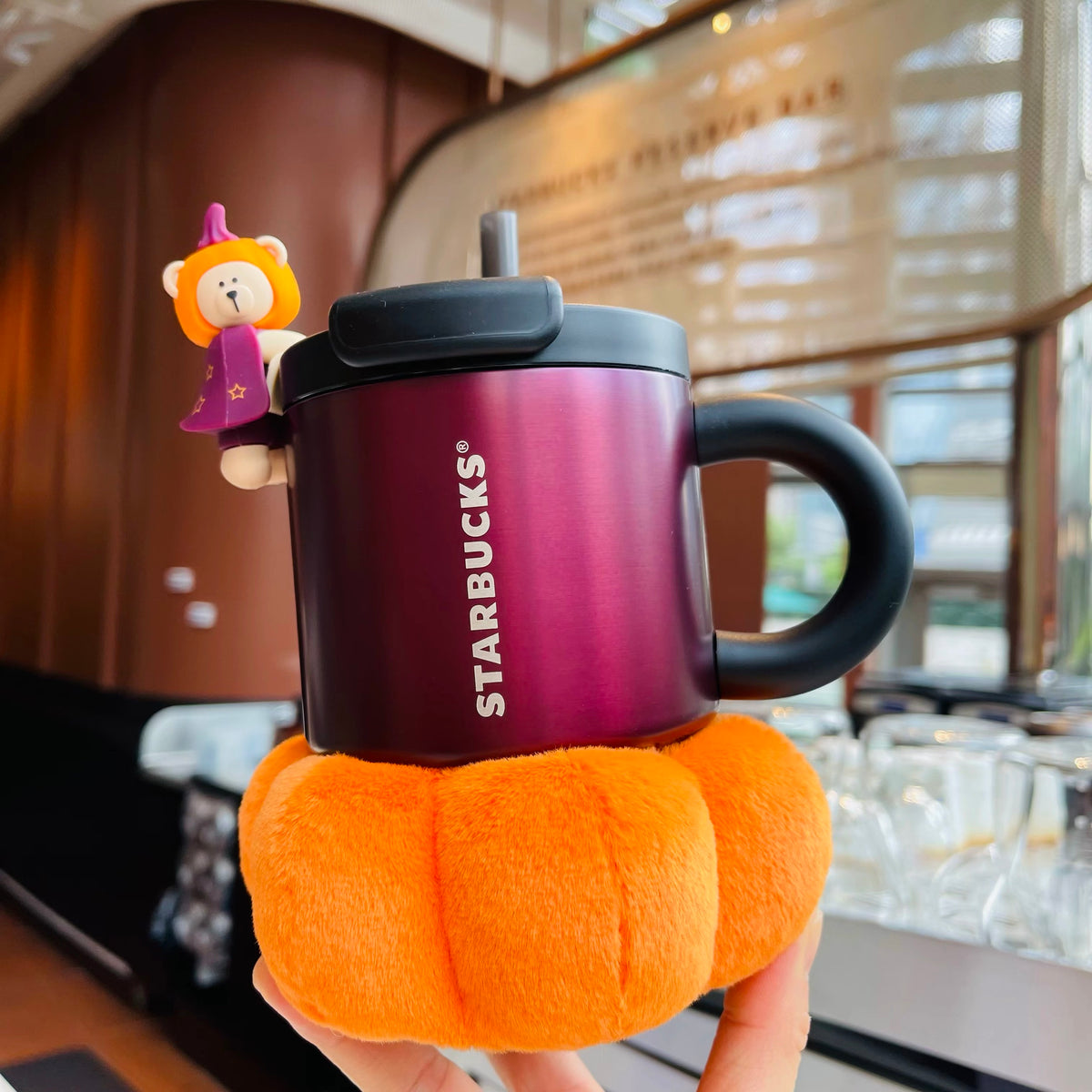 Starbucks 2026 Halloween Night Pumpkin Cauldron Stainless Steel Tumbler Mug
