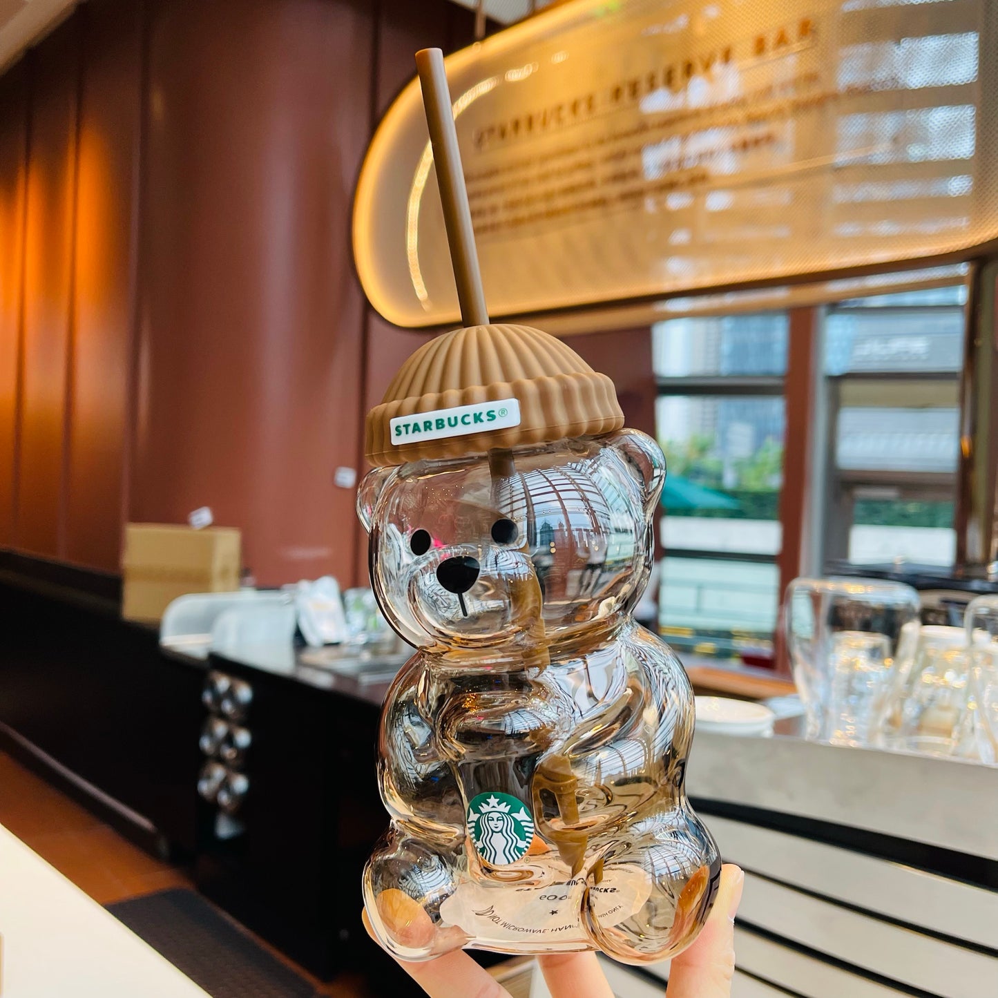 2026 Starbucks Leopard Print Series Bearista Bear Glass China Collection