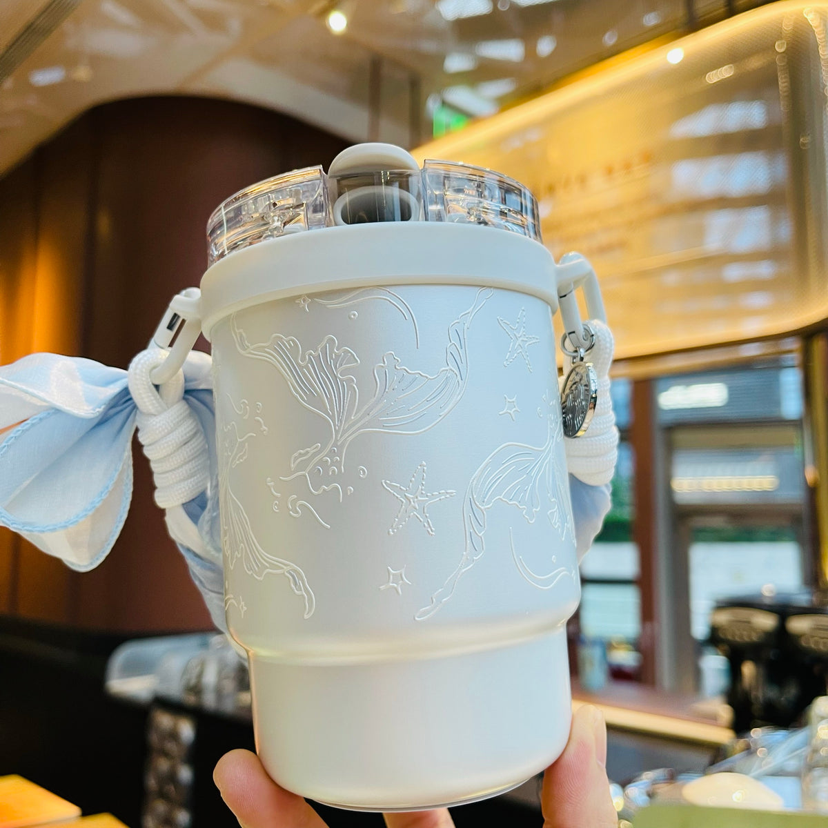 Starbucks 2026 China Anniversary Underwater Fantasy 435ml Dual-Sip SS Tumbler