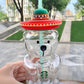 Starbucks Latin America Hat Bear 17oz Glass