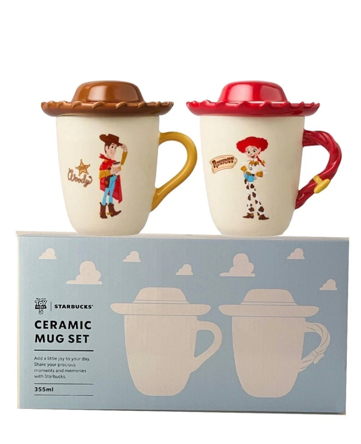 Starbucks x Toy Story 5 MD Woody & Jessie Mug Set (Set of 2) 350ml 11.83oz NEW