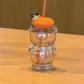 New 2026 China Starbucks x Pop Mart 460ml Molly Bear Shaped Glass Straw Cup