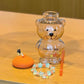 New 2026 China Starbucks x Pop Mart 460ml Molly Bear Shaped Glass Straw Cup