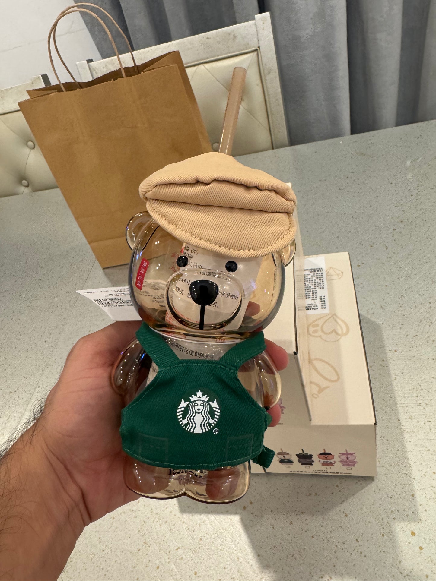 NEW Starbucks 2026 Shanghai Exclusive Limited Bear Manager Pop-up Store Bear Cup